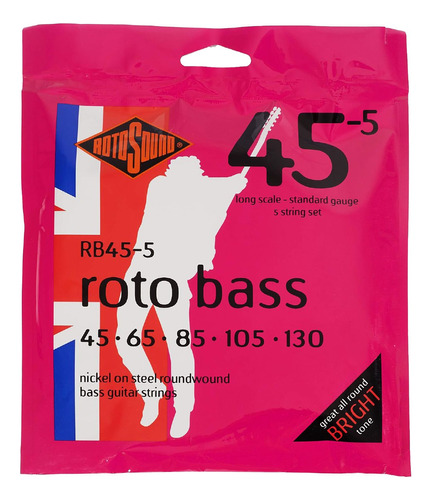 Encordado Bajo Eléctrico Roto Bass 5 Cuerdas Rotosound Cuo