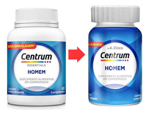 Suplemento Vitamínico Centrum 60 Comprimidos Neutro
