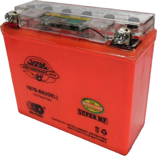 Bateria Gel Shark Skua Gtx125 C125 Motard 12v 7ah