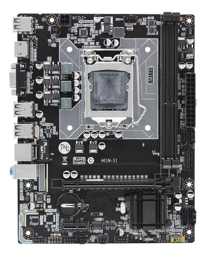 Placa Base Para Computadora De Escritorio H61-m Lga1155 Ddr3