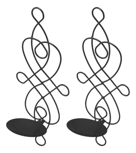 Candelabros De Pared Colgantes De Hierro 2 Juegos De Candela