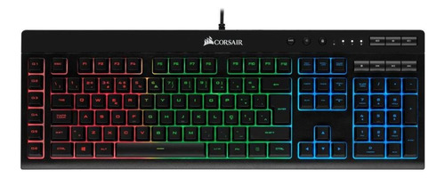 Teclado Corsair K55 Rgb Multicolor Led