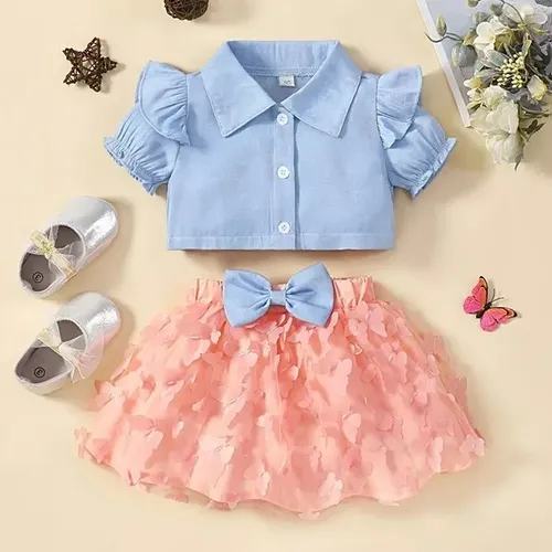 Falda y blusa para niña hotsell
