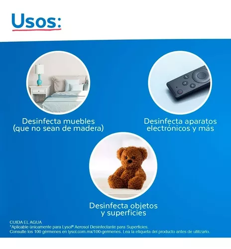 Desinfectante de Superficies en Spray Lysol 650ml