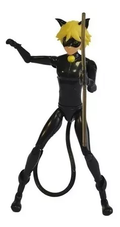 Boneco Miraculous Cat Noir - Preto