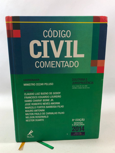 Livro Código Civil Comentado 8 Edição 2014 Editora Manole M220