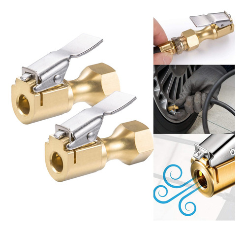 4 X 2 Piezas De Portabrocas De Aire Con Clip Conector De