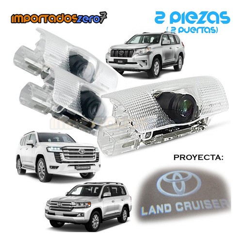 2x Luz Puerta Cortesia Toyota Prado Lc200 Lc300 Land Cruiser
