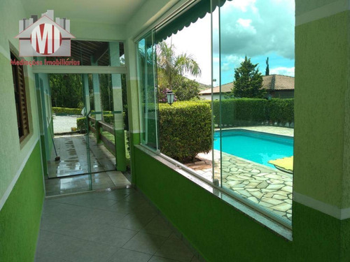 Chácara Maravilhosa Com 04 Quartos, Piscina, Espaço Gourmet, Paisagismo, Ótimo Bairro À Venda, 1000 M² Por R$ 550.000 - Zona Rural - Pinhalzinho/sp - Ch0627