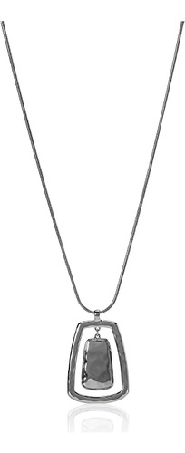 Nine West Collar Con Colgante Ajustable Silvertone Para