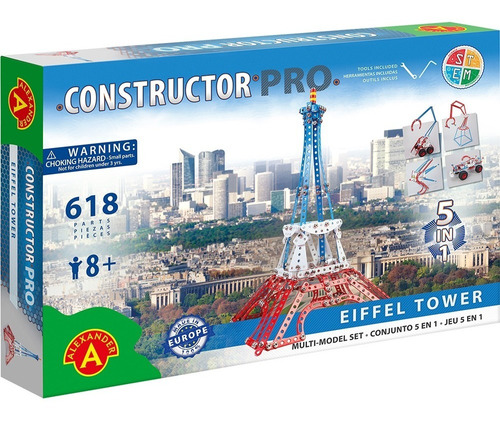 Modelos Multiples: Torre Eiffel  5 En 1 (618 Pzas)