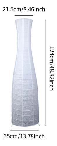 Lámpara De Pie De Papel Decorativa, Estilo Jarrón