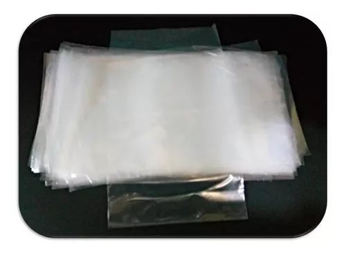 100 Bolsas Plástico Transparente Ancho-21 X Alto-35 Cm
