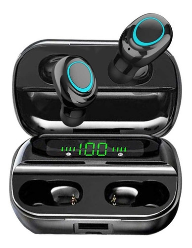 Manos Libres Bluetooth Tws S11 Estuche Carga 2200 Mah Negro