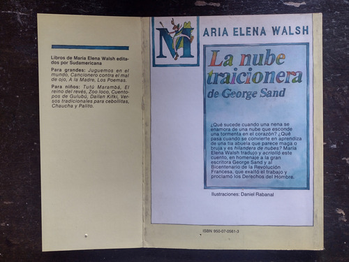La Nube Traicionera De Georgie Sand - María Elena Walsh (Usado)