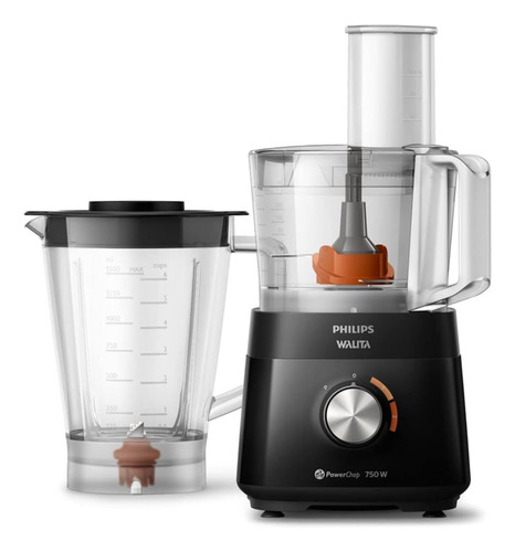 Processador De Alimentos Philips Walita Preto Ri7302/90 220v