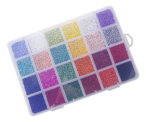 Imagen 7 de 8 de 1 Paquete De 2 Mm Diy Cuentas Redondas De Cristal De Colores