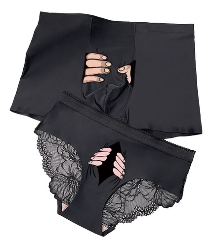 Bragas De Seda Helada De Encaje Falso De Estilo Fino Para Mu