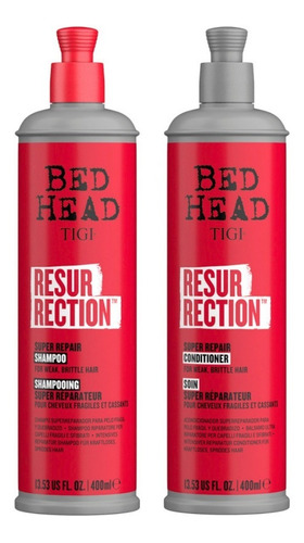 Kit Sh + Aco Tigi Bed Head Resurrection Reparador 400ml