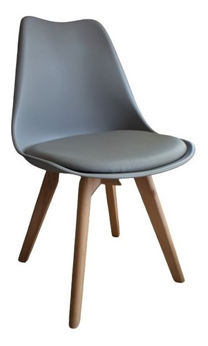 Silla Tulip Gris Importada Excelente Calidad X3 Unid Cuota