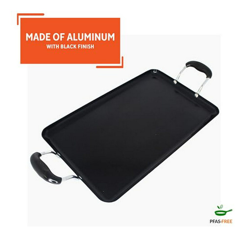 Plancha Imusa 19 X 12 Doble Quemador Cerámica Antiadherent