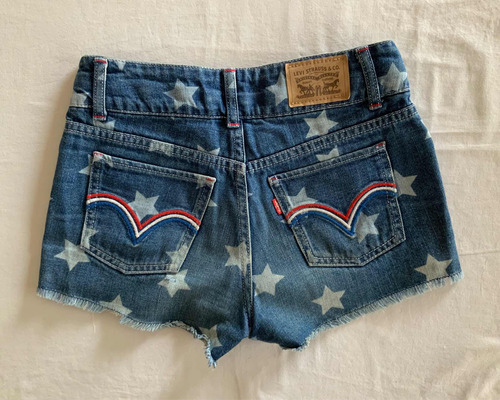 Levis. Divino Short Jean Estrellas. Niña. Talle 12 #edu19