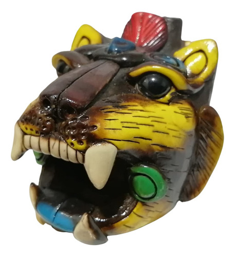 Silbato Coyote Lobo Artesanía De Barro Estilo Prehispánica