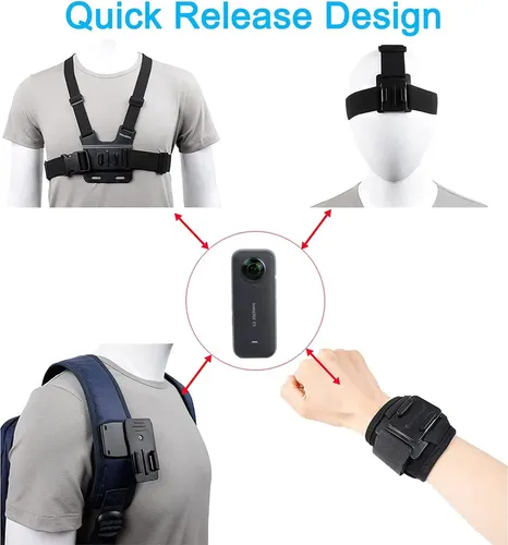 Funda De Silicona Para Cámara Insta360 X5 – Incluye Cubierta De Objetivo, Correa De Muñeca Y Cordón, Protección Completa