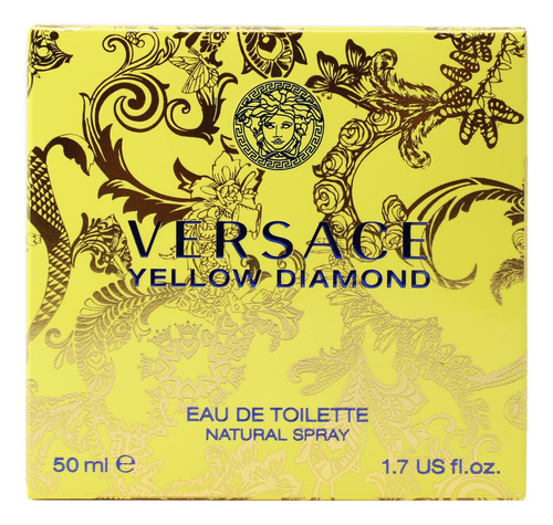 Eau De Toilette Versace Yellow Diamond, 50 Ml, Para Perfume