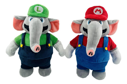 2 Elefantes De Peluche De Super Mario Bros.