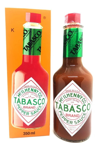 Pack 5u Salsa Picante Tabasco Original 350 Ml + Envio!!