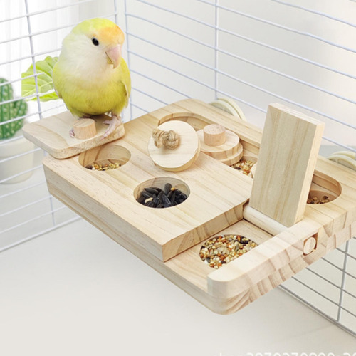 Caja De Forrajeo Para Pájaros, Juguete De Enriquecimiento