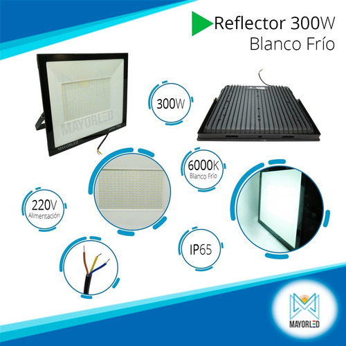Imagen 3 de 7 de Reflector Led 300w Nueva Generacion Canchas Futbol Tenis