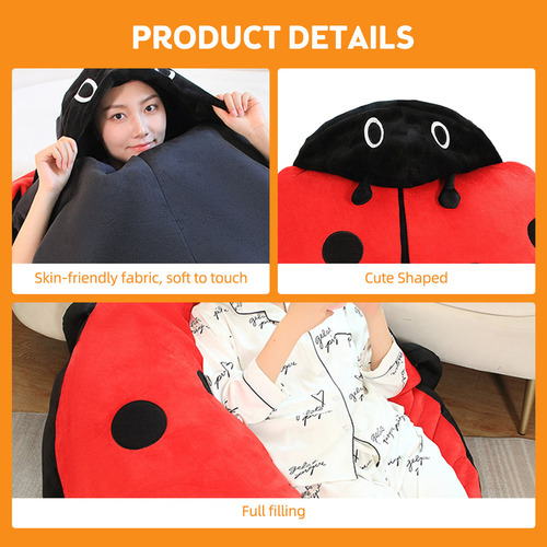 Almohada Portátil Que Libera El Estrés Para Ladybug Cute