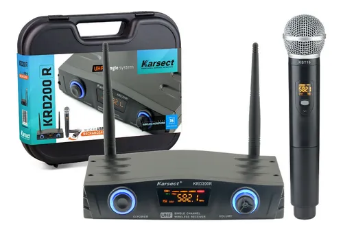 comprar Microfone Sem Fio Karsect Krd200 R Mão Recarregável