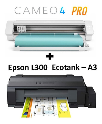 Silhouette Cameo 4 Pro + Impresora Epson Ecotank L1300 A3
