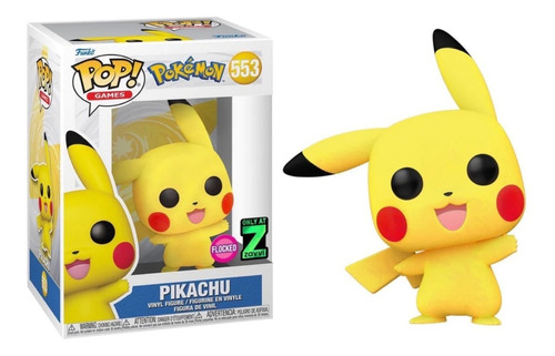 Pikachu Flocked Funko Pop 553 / Pokemon / Zavvi Exclusive