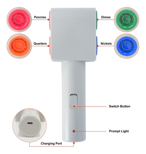 Clasificador De Monedas Eléctrico Con Engarce Clasificable