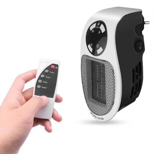 Caloventor Estufa Electrica 500w Portatil Con Control Remoto