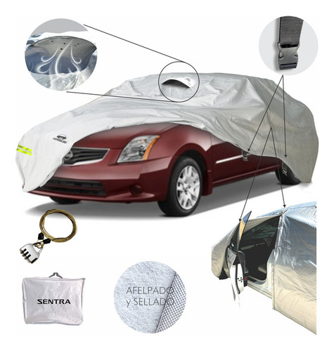 Funda Cubierta Lona Cubre Afelpada Nissan Sentra 2010 11 12