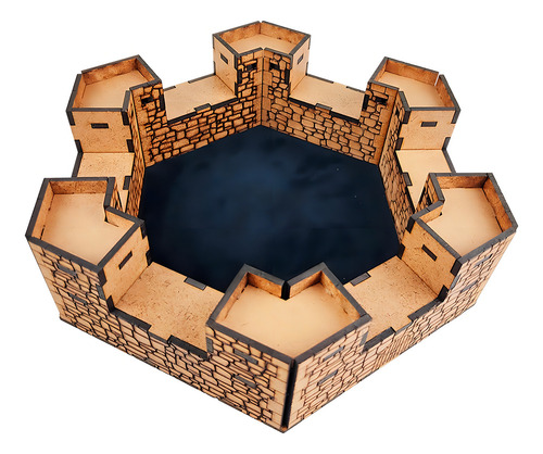 Castelo Dados Premium Bandeja Rpg Bucaneiros Jogos Tabuleiro