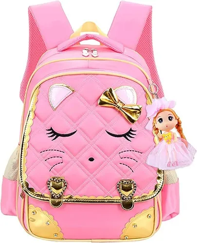 Mochila Escolar Para Ni as Con Cara De Gato 02 Env o gratis