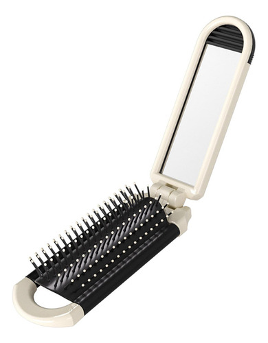 Cepillo De Pelo Plegable Con Espejo, Minipeine Ligero Para