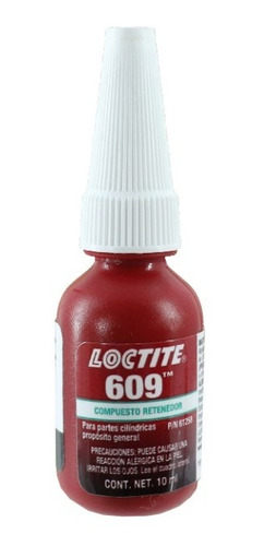 Retenedor Conexiones Metálicas Loctite 609 10ml 15202250