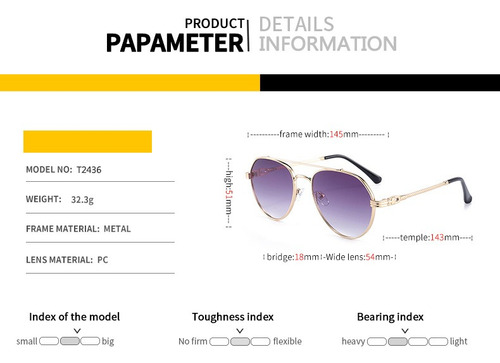Gafas De Sol Reavee Metal Aviator Uv400 Con Lentes Polarizad