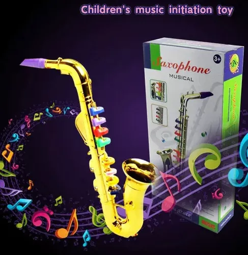Saxofon De Juguete Musica Educativo Niño Instrumento
