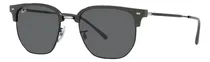 Comprar Óculos Solar Ray Ban Rb4416 New Clubmaster Cinza\u002Fpreto Orig. Cor Da Armação Cinza\u002Fpreto Brilho Cor Da Haste Cinza\u002Fpreto Brilho Cor Da Lente Cinza Desenho Quadrado