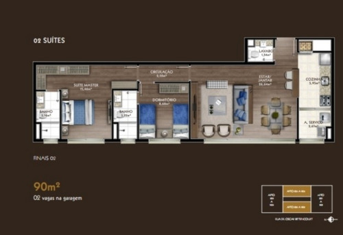 Imagem 2 de 6 de Apartamento Menino Deus Porto Alegre - 1700