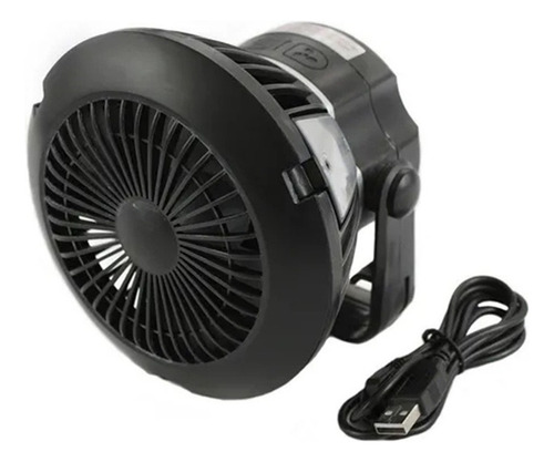 Hnventilador Solar Recargable Dos En Uno Linternatr