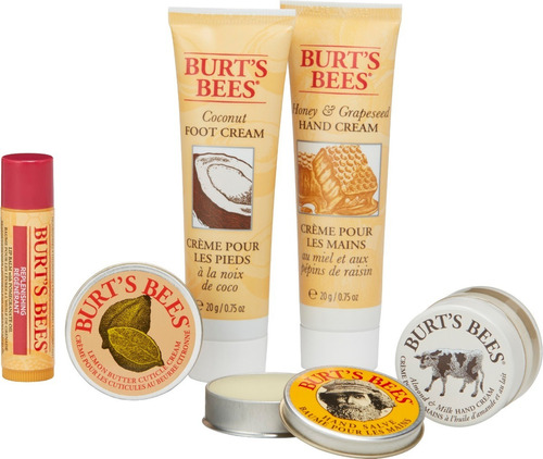Burts Bees Kit De Manos Y Pies Lip Incluye 6 Productos 